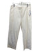 J Crew Size 27 White Cotton Mid Rise Straight Leg Pockets Pants White / 27