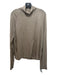 Vince Size L Beige Lyocell blend Heathered Mock Neck Long Sleeve Top Beige / L