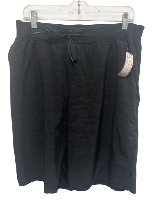 Lululemon Size Est XXL Black Synthetic Heathered Athleisure Men's Shorts Black / Est XXL