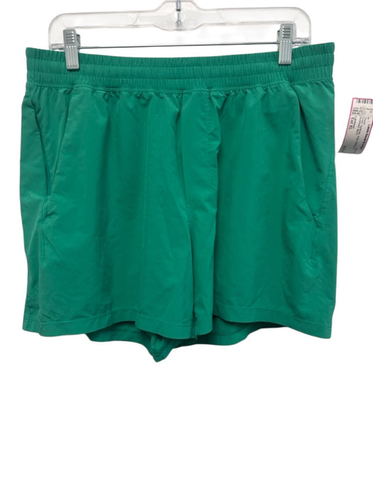 Lululemon Size Est XL Green Synthetic Solid Athleisure Men's Shorts Green / Est XL