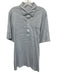 Criquet Size L White & Purple Cotton Striped Polo front pocket Short Sleeve White & Purple / L