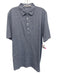 Criquet Size XL Blue & White Cotton Striped Polo Men's Short Sleeve Blue & White / XL