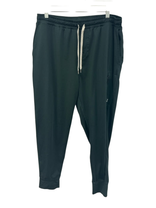 Vuori Size Est L Emerald Green Synthetic Solid Jogger Athleisure Men's Pants Emerald Green / Est L