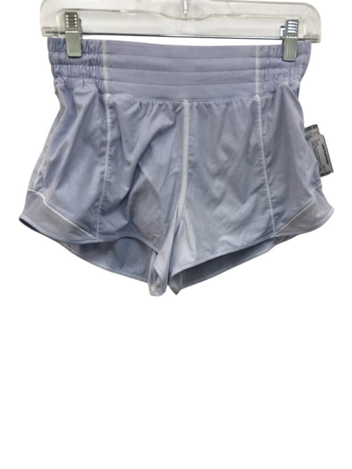 Lululemon Size 6 Periwinkle Purple Missing Fabric Tag Elastic Waistband Shorts Periwinkle Purple / 6