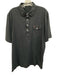 Criquet Size XL Black Cotton Solid Polo Men's Short Sleeve Black / XL