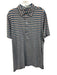Criquet Size XXL Blue, Pink & White Cotton Striped Polo Men's Short Sleeve Blue, Pink & White / XXL