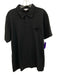 Sunspel Size XXL Black Cotton Solid Polo Men's Short Sleeve Black / XXL