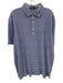 Polo Size XL Blue & White Cotton Striped Polo Men's Short Sleeve Blue & White / XL