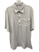 Criquet Size XL White Polyester Solid Polo Men's Short Sleeve White / XL