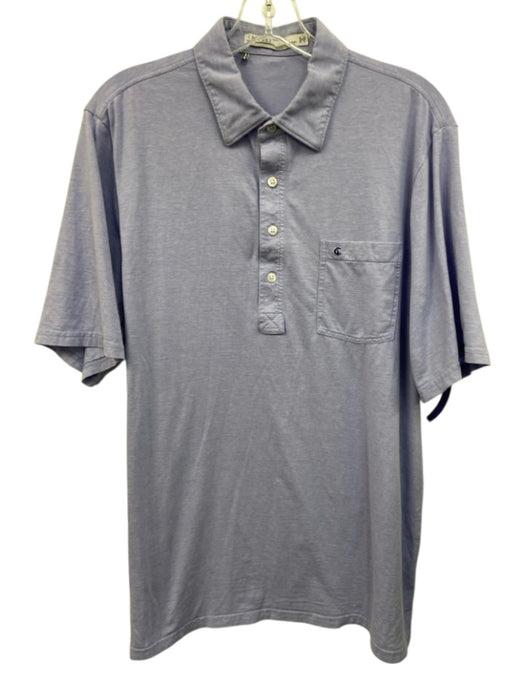Criquet Size L Purple Cotton Polo Men's Short Sleeve Purple / L