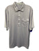 Criquet Size XL Purple & White Polyester Striped Polo Men's Short Sleeve Purple & White / XL