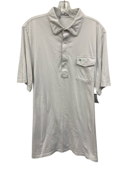 Criquet Size XL White Cotton Polo Men's Short Sleeve White / XL
