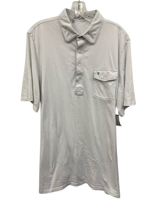 Criquet Size XL White Cotton Polo Men's Short Sleeve White / XL