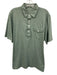 Criquet Size XL Green Cotton Polo Men's Short Sleeve Green / XL