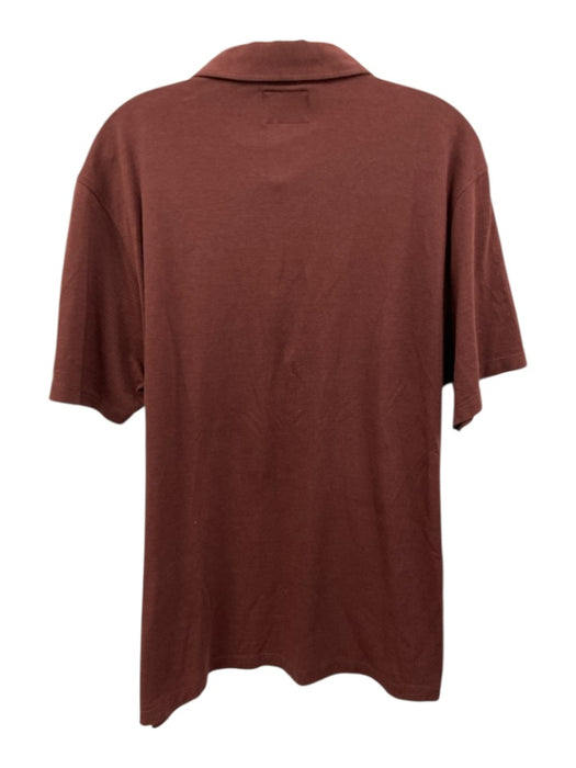 Todd Snyder Size XL Red Cotton Polo Men's Short Sleeve Red / XL
