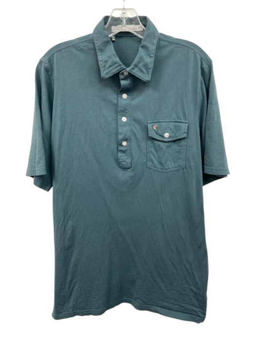Criquet Size L Green Cotton Polo Men's Short Sleeve Green / L