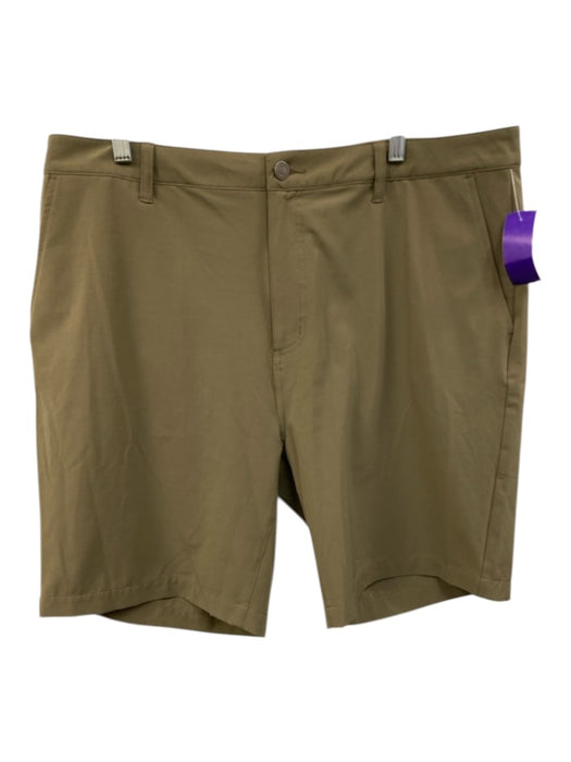 Criquet Size 38 Green Polyester Zip Fly Men's Shorts Green / 38