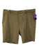 Criquet Size 38 Green Polyester Zip Fly Men's Shorts Green / 38