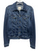 AG Size L Dark Wash Cotton Collar Neck Button Close Long Sleeve Jacket Dark Wash / L
