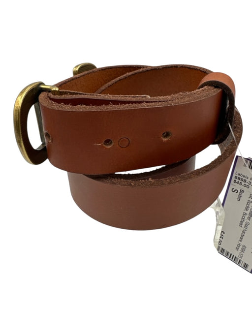 Boden Brown Leather Gold hardware Horse Bit Buckle Belts Brown / S
