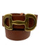 Boden Brown Leather Gold hardware Horse Bit Buckle Belts Brown / S