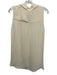 L'agence Size M Cream White Silk Collar Neck Sleeveless Clasp & button close Top Cream White / M
