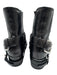 Miu Miu Shoe Size 37.5 Black Leather Round Toe Chelsea Buckle Box Inc. Boots Black / 37.5