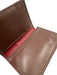 Coach Brown & Tan Leather Logo Bifold Wallets Brown & Tan