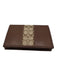 Coach Brown & Tan Leather Logo Bifold Wallets Brown & Tan