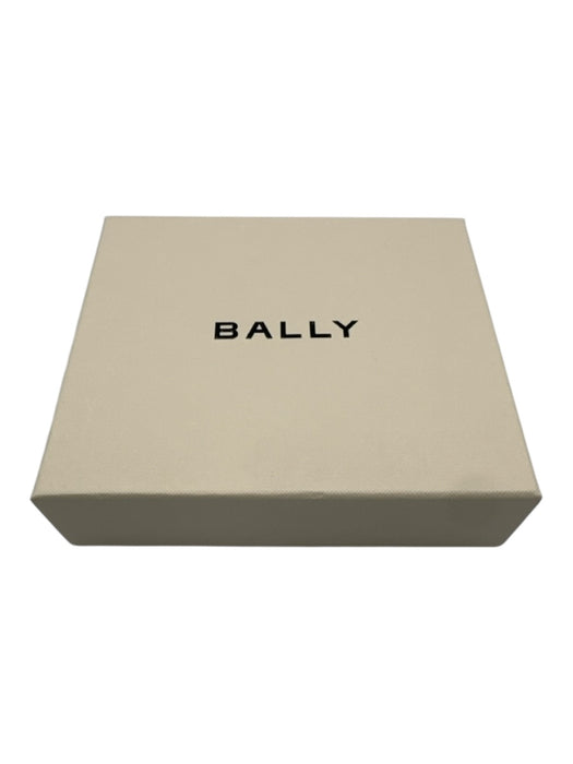 Bally Brown, Red, White Nylon Zip Up Bi- Fold Stripe Wallets Brown, Red, White