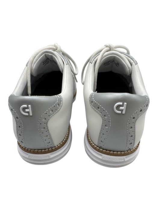 Cole Haan Shoe Size 9 White & Silver Leather Lace Up Golf Shoes White & Silver / 9