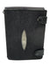 Croton Black & Multi Stingray Leather Pebbled Wallet Crossbody Strap Bag Black & Multi / S