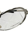 Tom Ford Size S Silver & Black Acetate Oval No Prescription Glasses Silver & Black / S