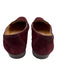 Neiman Marcus Shoe Size 8.5 Maroon Red Leather Suede Slip On Square Toe Loafers Maroon Red / 8.5