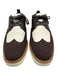Cole Haan Shoe Size 9B Brown & White Leather Platform Lace Up Perforated Loafers Brown & White / 9B