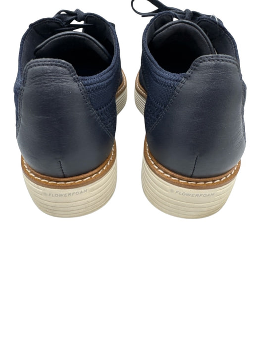 Cole Haan Shoe Size 8.5 Navy, Brown, White Synthetic Platform Lace Up Loafers Navy, Brown, White / 8.5