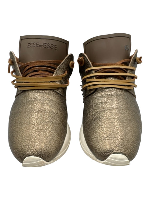 Esse Ut Esse Shoe Size 39 Gold, Brown, white Leather Laces Tassels Sneakers Gold, Brown, white / 39