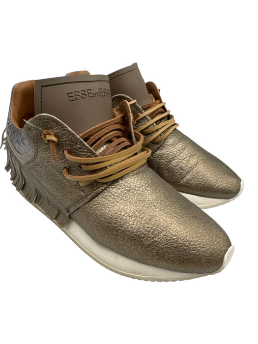 Esse Ut Esse Shoe Size 39 Gold, Brown, white Leather Laces Tassels Sneakers Gold, Brown, white / 39