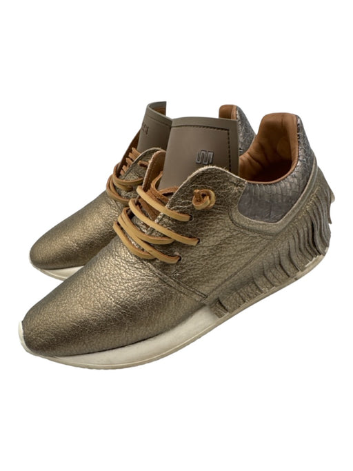 Esse Ut Esse Shoe Size 39 Gold, Brown, white Leather Laces Tassels Sneakers Gold, Brown, white / 39
