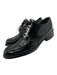 Prada Shoe Size 38 Black Patent Leather Stacked Heel Loafers Black / 38