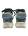 Bally Shoe Size 9M White, Green, Blue Leather & Synthetic Lace Up Mesh Sneakers White, Green, Blue / 9M