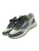 Bally Shoe Size 9M White, Green, Blue Leather & Synthetic Lace Up Mesh Sneakers White, Green, Blue / 9M
