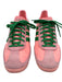 Adidas Shoe Size 8 Pink & Green Leather & Nylon Lace Up Fabric Block Sneakers Pink & Green / 8