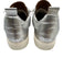 Esse Ut Esse Shoe Size 39 Silver & White Leather Laces Shine Crinkle Sneakers Silver & White / 39