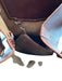 Dooney & Bourke Reddish Brown Leather Silver Hardware Contrast Stitch Bag Reddish Brown / Small