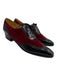 Gravati Shoe Size 8.5 Red & Black Leather Suede Wing Tip Lace Up Oxford Red & Black / 8.5
