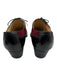 Gravati Shoe Size 8.5 Red & Black Leather Suede Wing Tip Lace Up Oxford Red & Black / 8.5