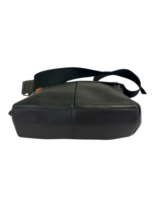 Tumi Black Leather Messenger Men's Bag Black