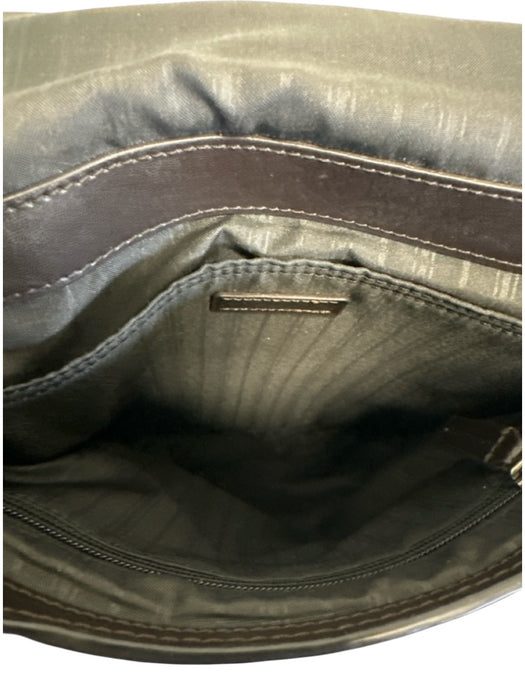 Tumi Black Leather Messenger Men's Bag Black