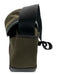 Bally Dark Olive Nylon & Leather Crossbody Drawstring Stripe Bag Dark Olive / M